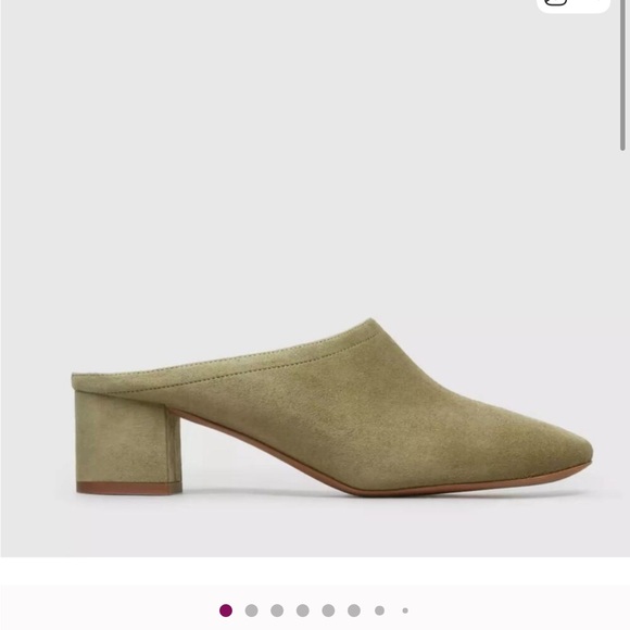 Everlane Green Suede Mules - Picture 3 of 6